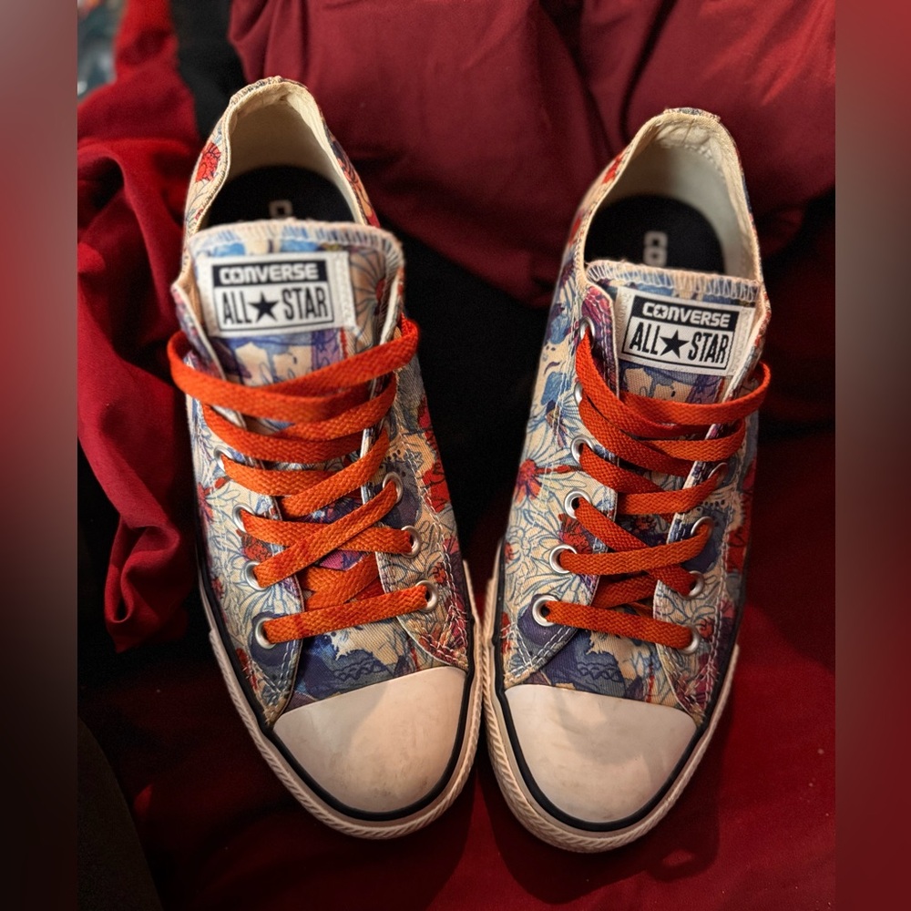 Converse All-Star Women’s OX Lows 551549F Daisy Flowers Sz. 9 (W)